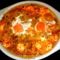 HUEVOS A LA MARINERA CON RAPE Y LANGOSTINOS