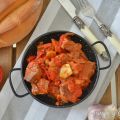 Carne con Tomate y Pimientos.