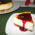 Cheesecake con sirope de cerezas