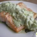 SALMON CON SALSA DE PEPINO