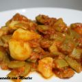 Judías verdes con patatas y tomate