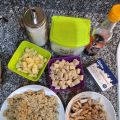 QUINOA CON TUFU Y MANZANA CARAMERIZADA CASERA