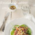 Ensalada de habitas y jamón ibérico con mostaza[...]