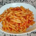 Macarrones con pollo y chorizo thermomix