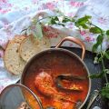 Arroz caldoso con gambones