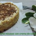 Tarta mousse de crema de cacahuete