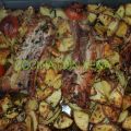 Costillas con patatas al horno