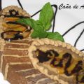 Tronco de chocolate a la naranja