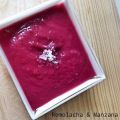 Crema fría de remolacha y manzana