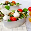 Ensalada de mozzarella, tomates cherry con[...]