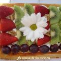 Bandas de Hojaldre con Nata y Fruta