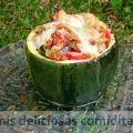 TRONCO DE CALABACIN RELLENO DE VERDURAS Y NUECES