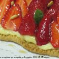 Tarta de fresas y crema