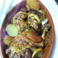 Pollo asado estilo marroqui