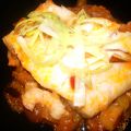 Bacalao sobre camita de verduras