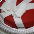 Tarta fondant de lazo