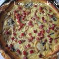 QUICHÉ DE CALABACÍN, SETAS Y JAMÓN