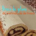 Brazo de gitano de mermelada de fresa. Paso a[...]