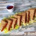

PAN DE SÉSAMO Y GAMBAS


