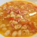 SOPA DE CARNE CON PASTA