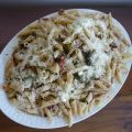 Rigatone de Pollo con Hongos