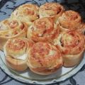Rolls de jamón y queso