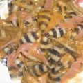 FARFALLE ZEBRA EN SALSA DE JUDIAS PUERRO Y[...]