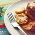 Merluza en sofrito con patatinas