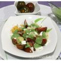 Ensalada de pasta con tomatitos y mozzarela