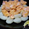 GNOCCHI CON SALMÓN Y BECHAMEL PICANTE