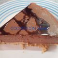 Tarta cuajada de chocolate y turrón de cacahuete