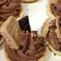 Tartaletas de chocolate y turron