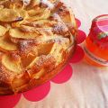Tarta de manzana y mermelada de nectarina