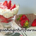 Fresas con nata