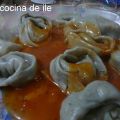 Capelletis con masa de hongos