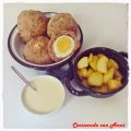 HUEVOS ESCOCESES CON SALSA LIGERA DE QUESO