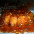 Flan de manzana con rejilla de caramelo
