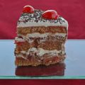 TARTA DE CEREZAS Y MOUSSE DE CHOCOLATE
