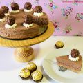 Tarta cremosa de Ferrero Rocher para mi cumple!!