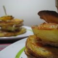 Timbal de patatas con queso de cabra