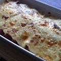 Endibias con jamón al horno