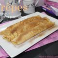 Crêpes rellenas de crema pastelera