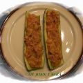 CALABACINES RELLENOS DE ATUN Y GAMBAS