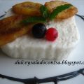 Mousse de melón y plátano