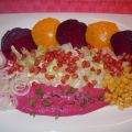 ENSALADA DE OTOÑO CON SALSA DE REMOLACHA
