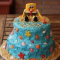 Tarta Bob Esponja para el cumpleaños de Álex