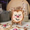 Galletas reno decoradas con café
