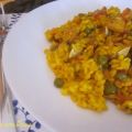 ARROZ CON SEPIA, ALMEJAS Y GAMBAS