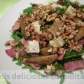 ENSALADA DE RUCULA CON PERAS CARAMELIZADAS