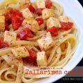 TALLARINES CON BRIE y aliño de tomate fresco,[...]